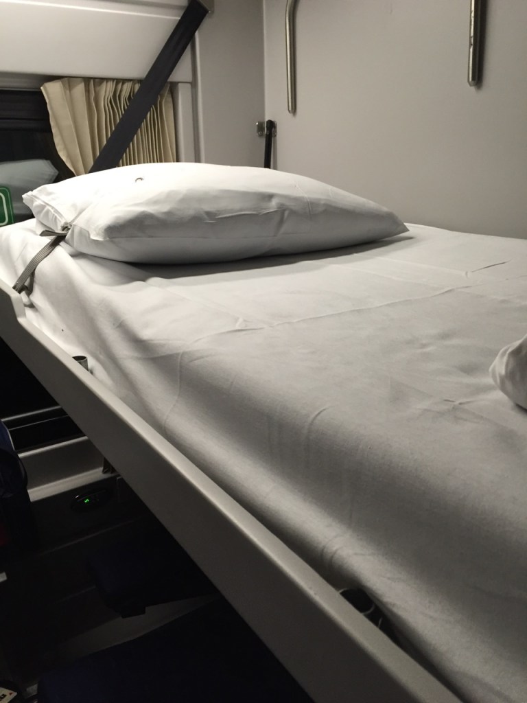 Accommodations on the train from Moscow to Nizhny Novgorod.